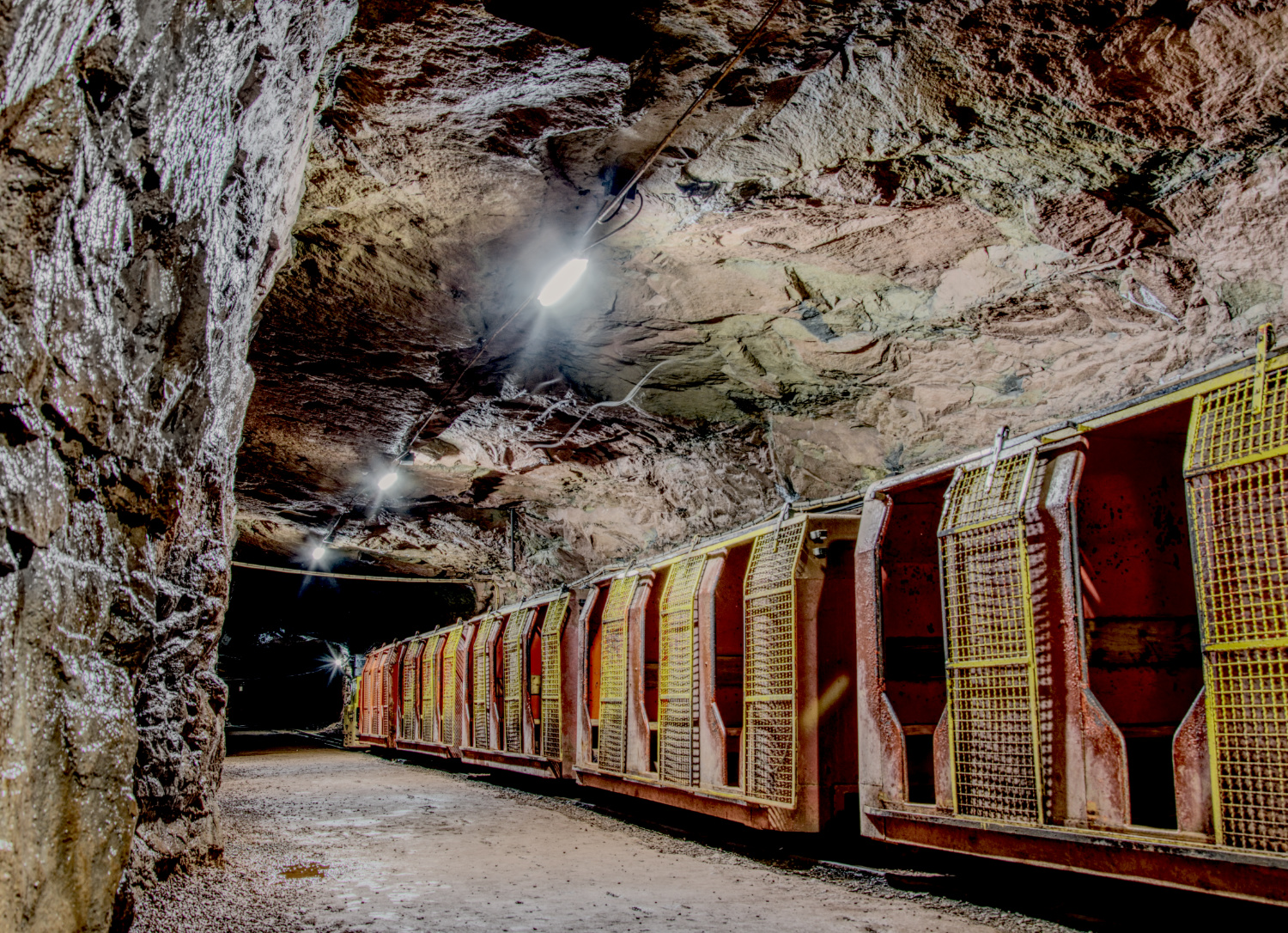 This train takes us deeper into the visitor mine Kleinenbremen