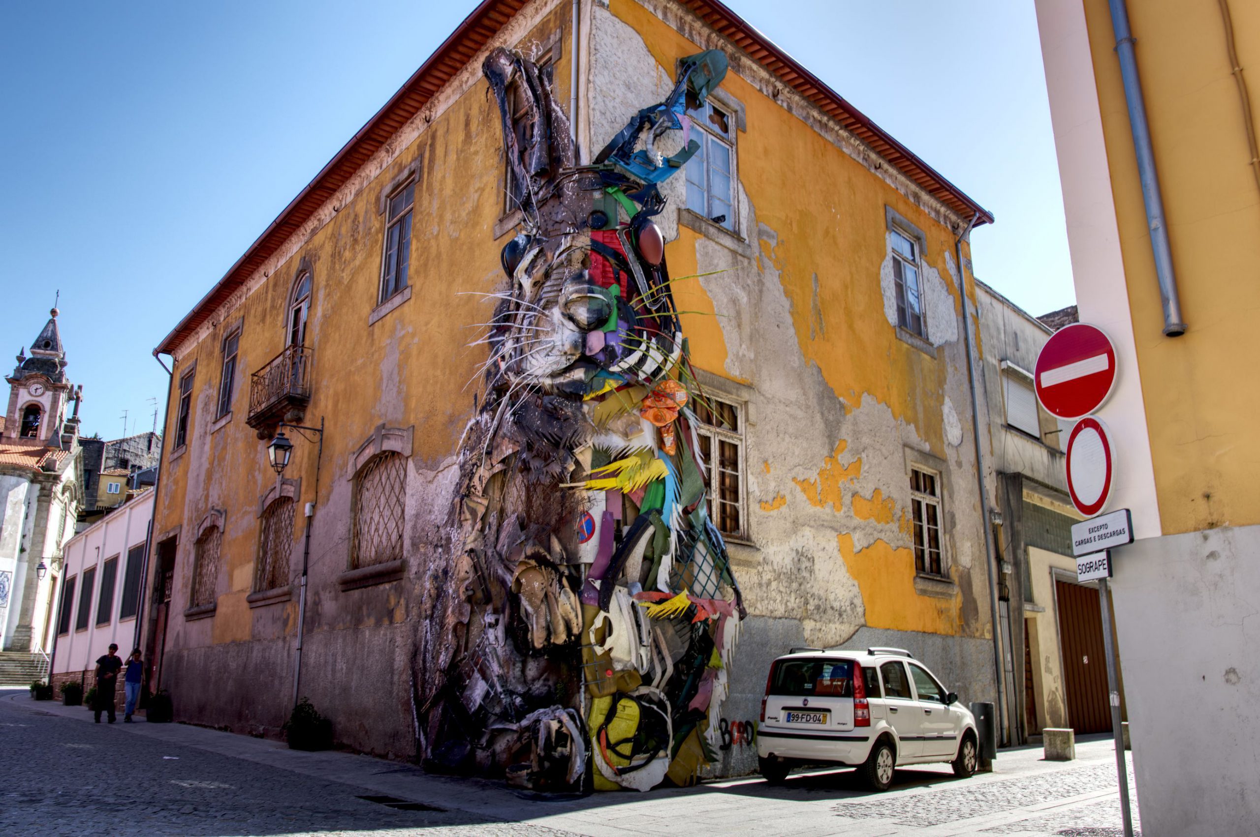 On the Gaia side of the Douro River you will find numerous street art installations