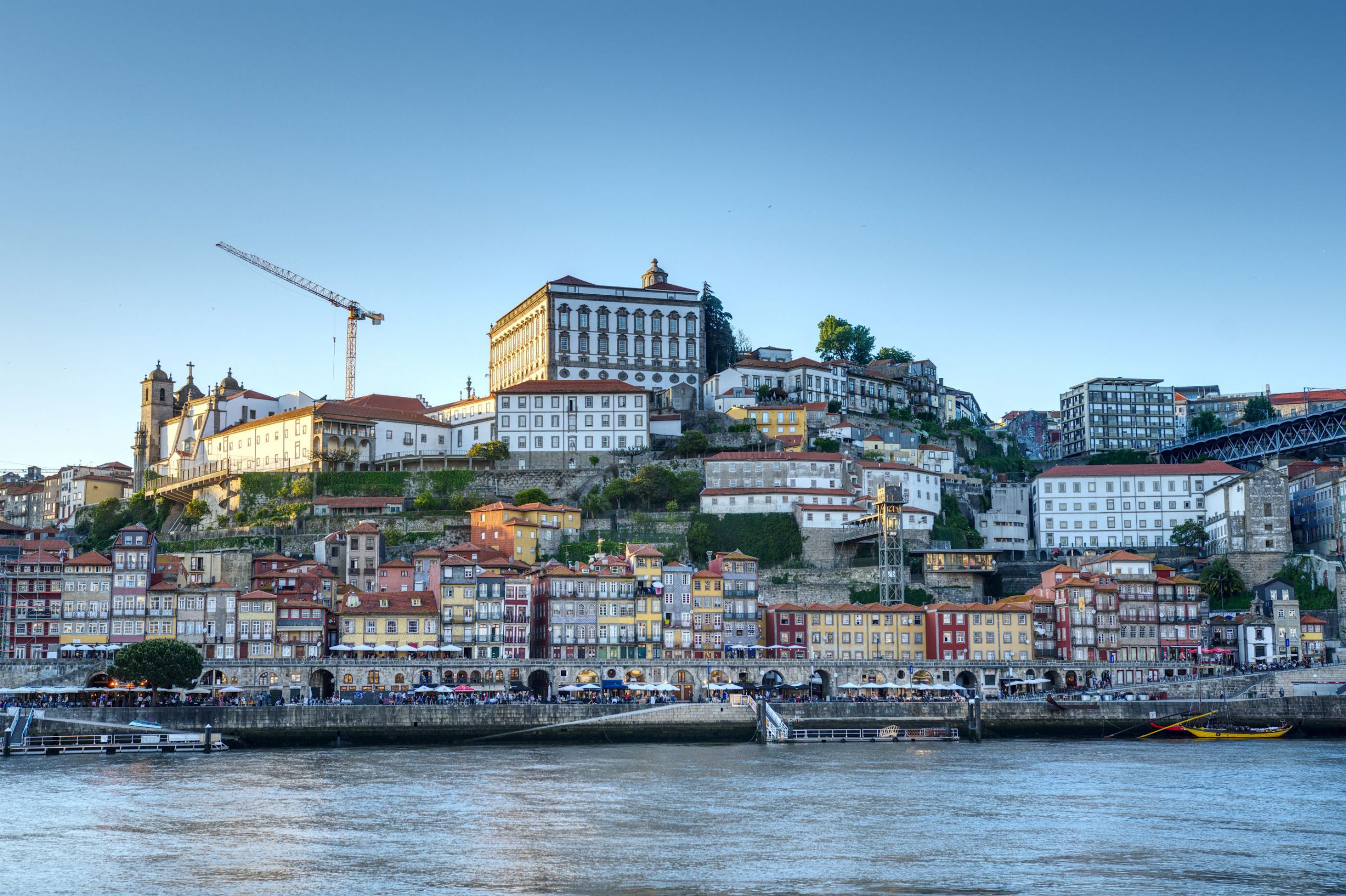 View of Porto's old town from the Gaia side