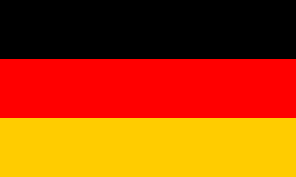Colour codes of the German flag – RGB, CMYK, HSV, RAL, Pantone