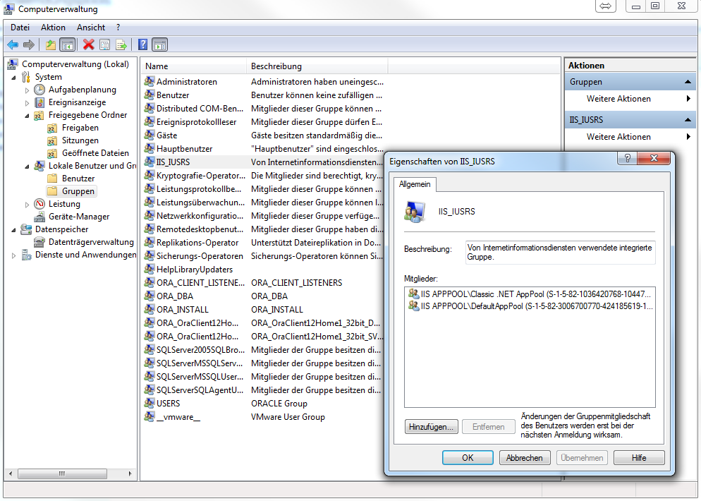 Was ist der Unterschied zwischen IUSR und IIS_IUSRS?