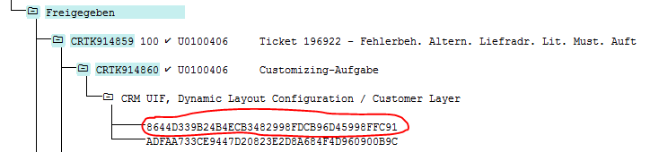 How to find out affected Component name of a transport via GUID