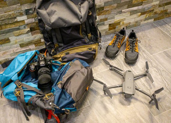 Backpacks, Camera and Videodrone