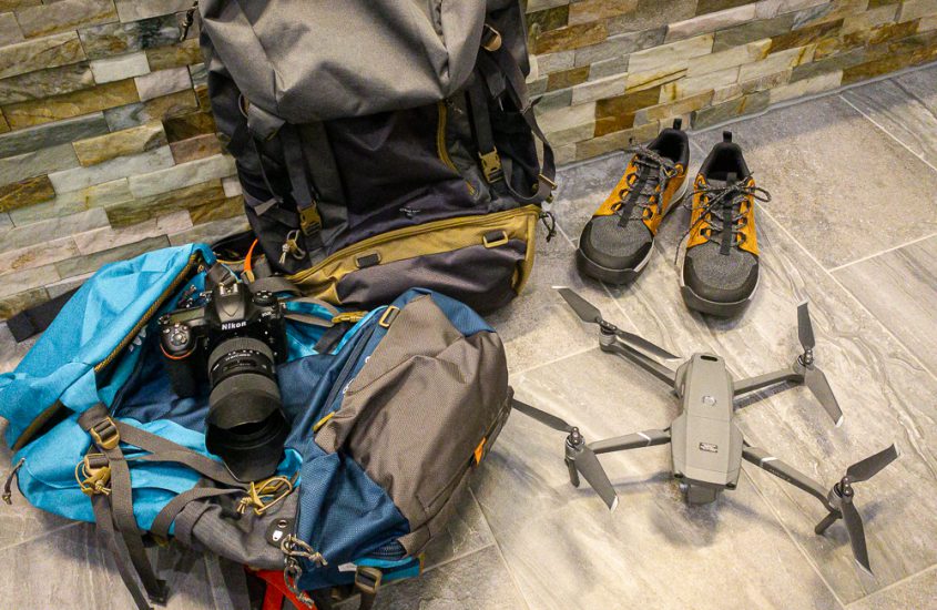 Lightweight but safe: Mavic Pro 2 drone Transportation during trekking and backpacking