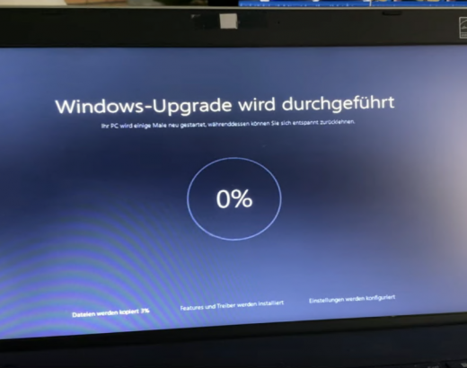 Windows 10 Intallationsroutine