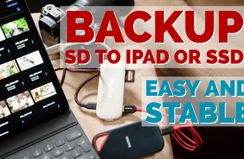 Stable Backup from SD-Card to iPad or external Storage (HDD, SSD) 2021